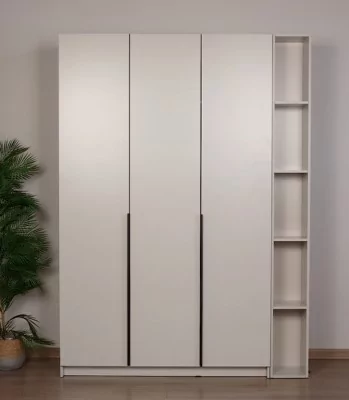 Босс Стандарт 120*220 шкаф распашной 3Д + ящики 01 Белый