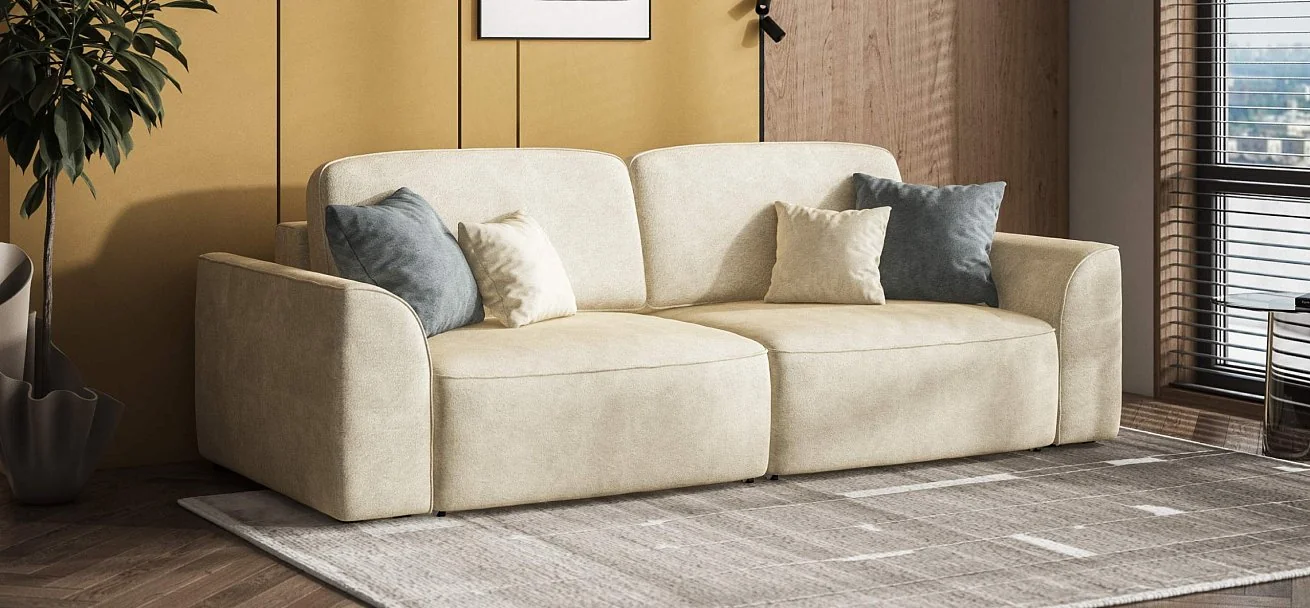 Диван Кинг Велюр Реал бежевый